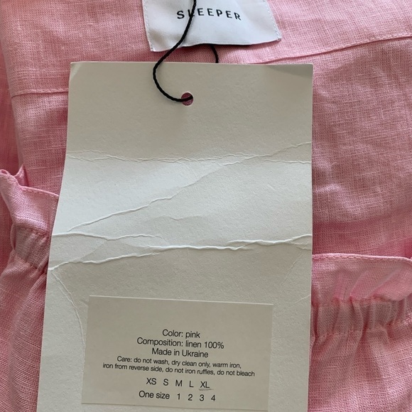 SLEEPER BRIGITTE MINI DRESS IN PINK - Picture 8 of 16